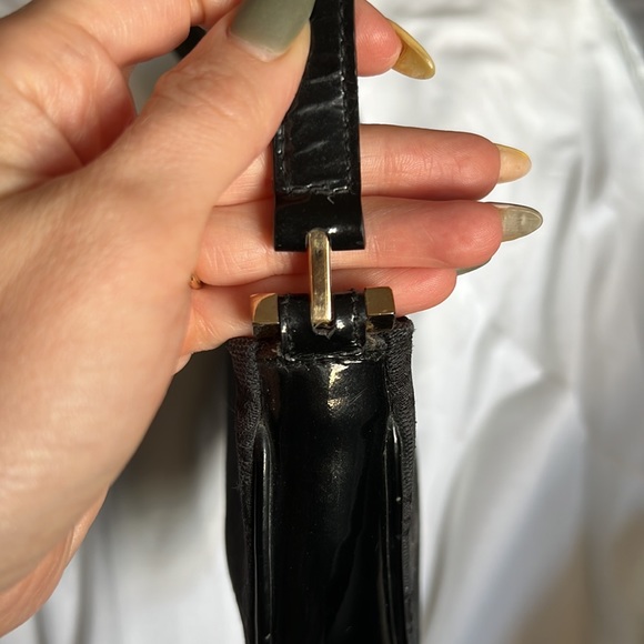 SOLD Vintage Gucci Black Monogram Pochette - Picture 7 of 14